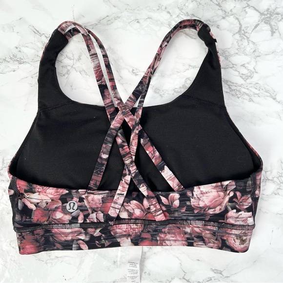 Lululemon Energy Sports Bra in Peony Multi size 4 - Picture 2 of 5